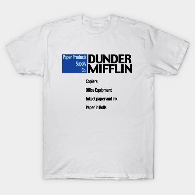 Dunder Mifflin T-Shirt by bluesentinel87